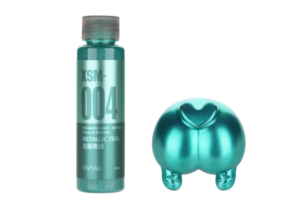 DSPIAE XSM-004 Water Based Pre-Mixed Paint METALLIC TEAL 50ML
