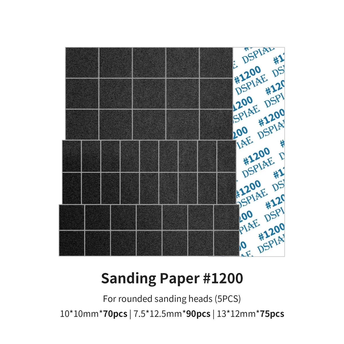 DSPIAE MSP-ES12 Sanding Paper for Arc Reciprocating Sanding Head #1200