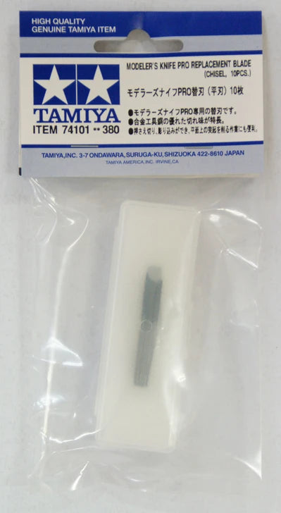 Tamiya 74101 Modelers Knife Pro Replacement Blade Chisel (10pcs)