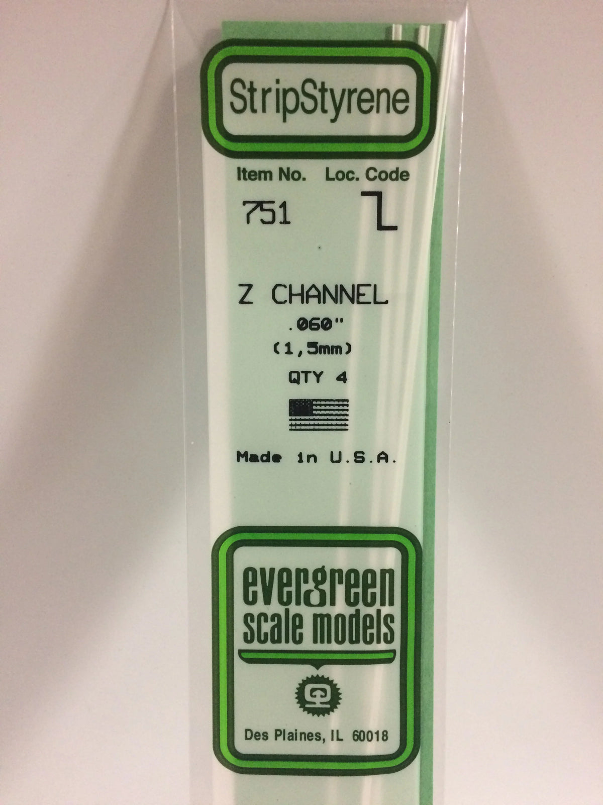 .060 Z Channel 4pk