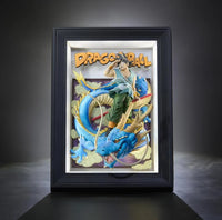 Dragon Ball Tamashii Art Goku and Dragon 3D Wall Art