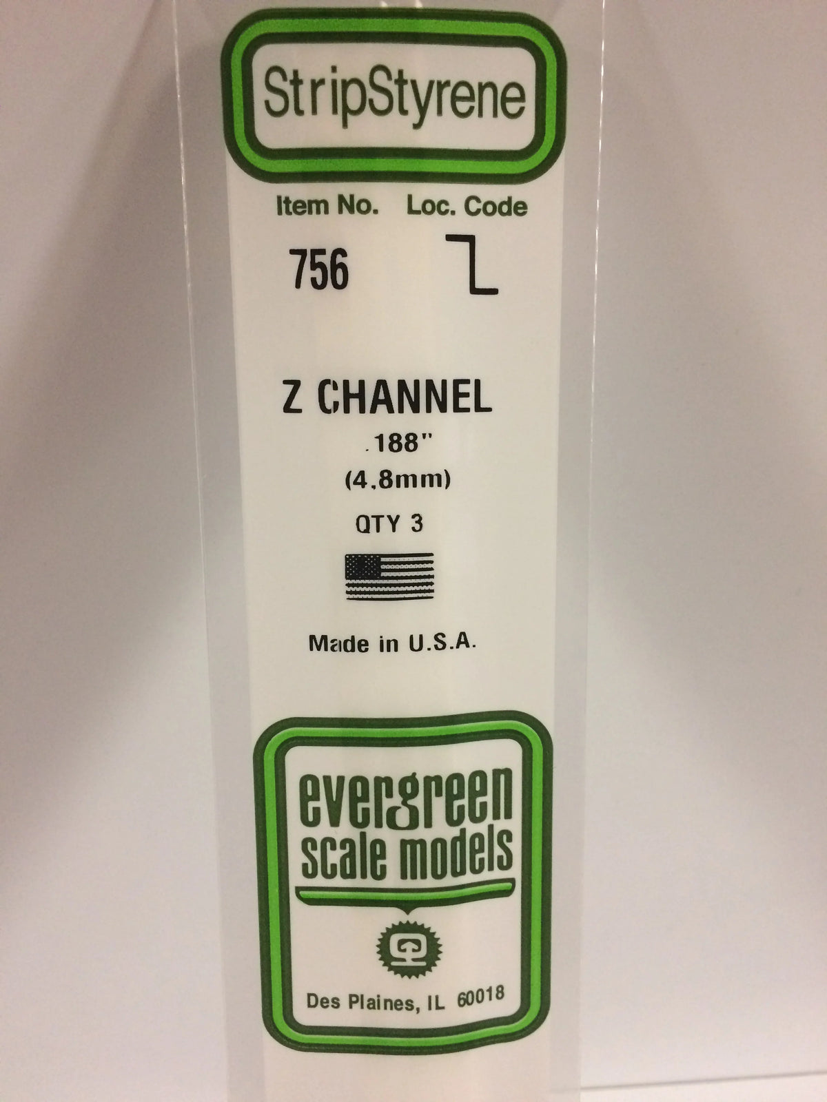 .188 Z Channel 4pk