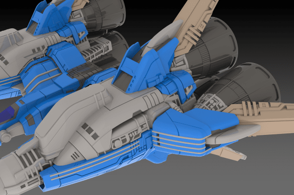 RayForce RVA-818 X-LAY (2P Color) 1/144 Scale Model Kit