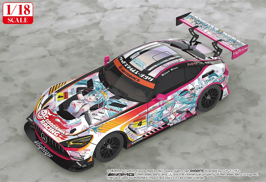 Hatsune Miku GT Project 1/18 Scale Good Smile Hatsune Miku AMG 2021 SUPER GT 100th Race Commemorative Ver.