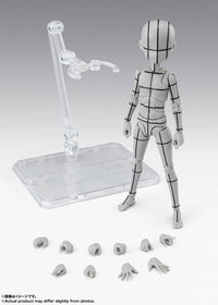 S.H.Figuarts Body-kun Ken Sugimori Edition (Wireframe Gray Color Ver.) Action Figure