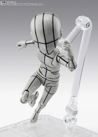 S.H.Figuarts Body-kun Ken Sugimori Edition (Wireframe Gray Color Ver.) Action Figure