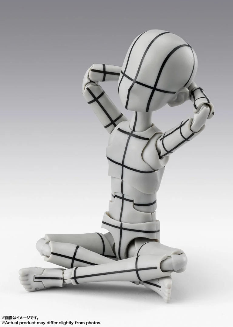 S.H.Figuarts Body-kun Ken Sugimori Edition (Wireframe Gray Color Ver.) Action Figure