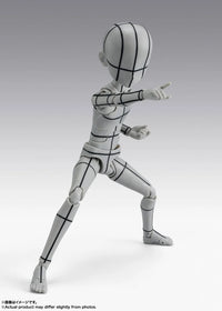 S.H.Figuarts Body-kun Ken Sugimori Edition (Wireframe Gray Color Ver.) Action Figure