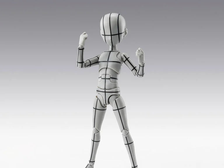 S.H.Figuarts Body-kun Ken Sugimori Edition (Wireframe Gray Color Ver.) Action Figure