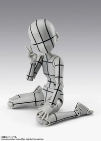 S.H.Figuarts Body-chan Ken Sugimori Edition (Wireframe Gray Color Ver.) Action Figure