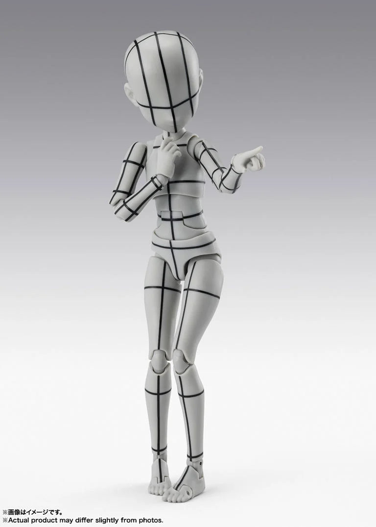 S.H.Figuarts Body-chan Ken Sugimori Edition (Wireframe Gray Color Ver.) Action Figure