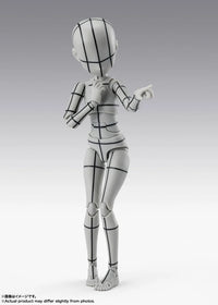S.H.Figuarts Body-chan Ken Sugimori Edition (Wireframe Gray Color Ver.) Action Figure