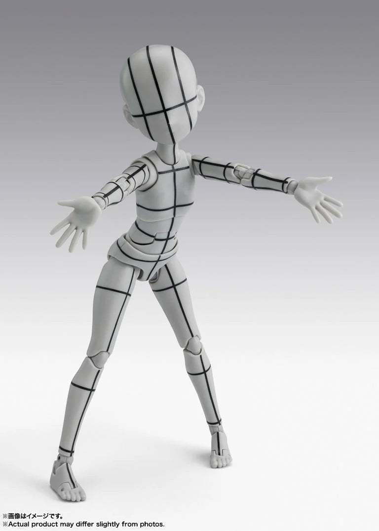 S.H.Figuarts Body-chan Ken Sugimori Edition (Wireframe Gray Color Ver.) Action Figure