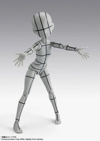 S.H.Figuarts Body-chan Ken Sugimori Edition (Wireframe Gray Color Ver.) Action Figure