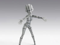 S.H.Figuarts Body-chan Ken Sugimori Edition (Wireframe Gray Color Ver.) Action Figure