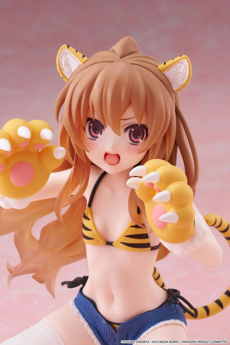 Toradora! Desktop Cute Taiga Aisaka (Tiger Costume Swimwear Ver.) Figure