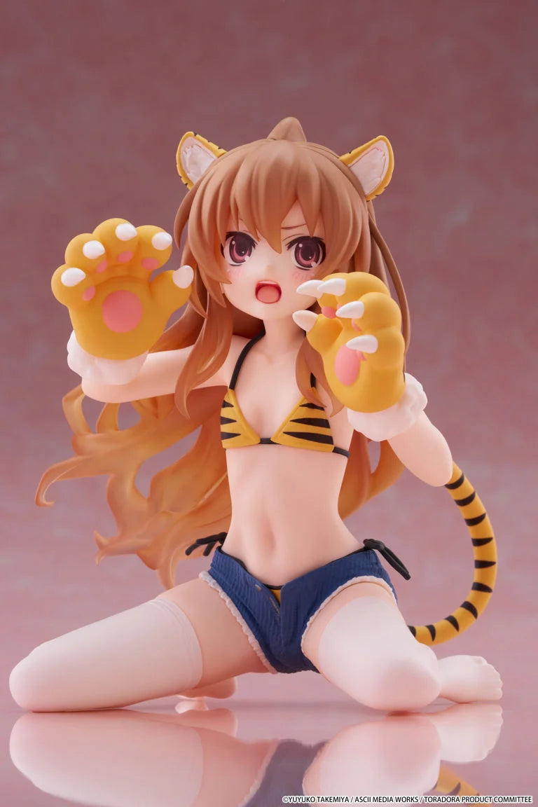 Toradora! Desktop Cute Taiga Aisaka (Tiger Costume Swimwear Ver.) Figure