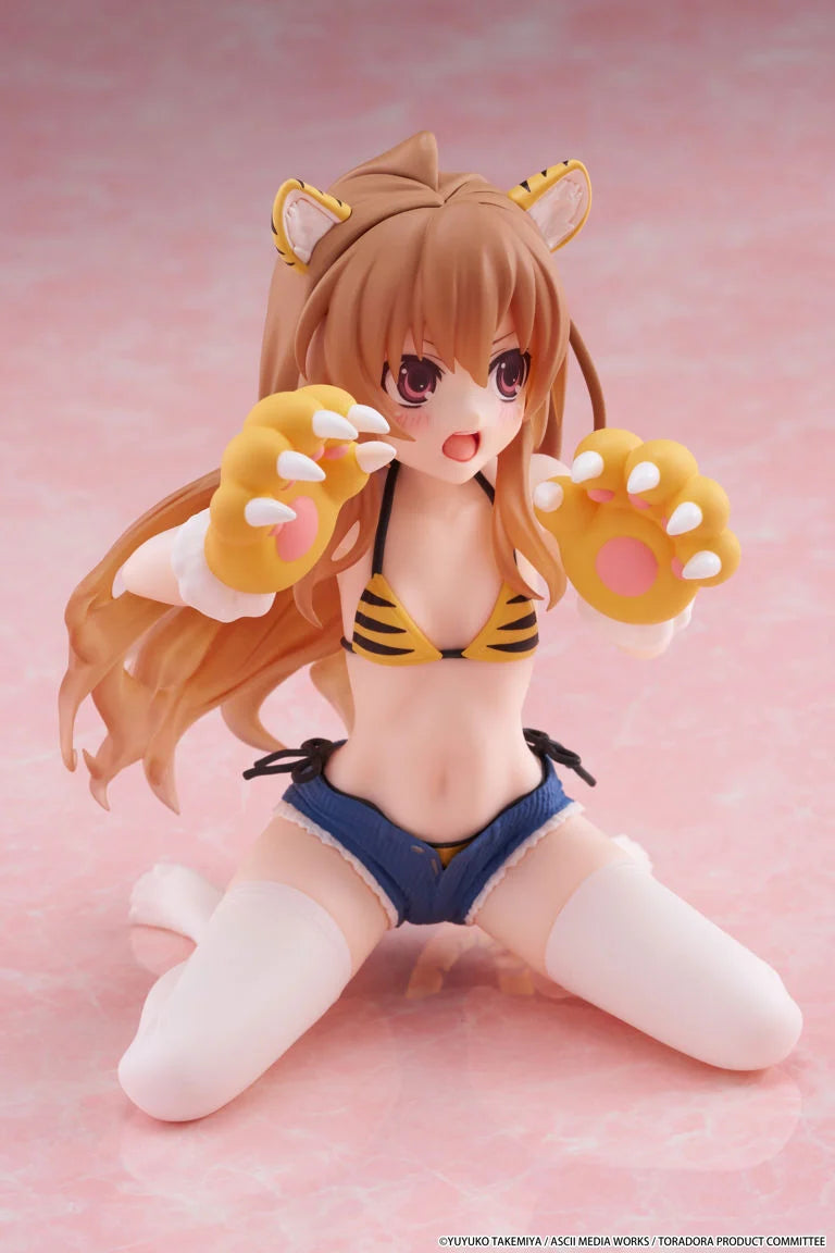 Toradora! Desktop Cute Taiga Aisaka (Tiger Costume Swimwear Ver.) Figure