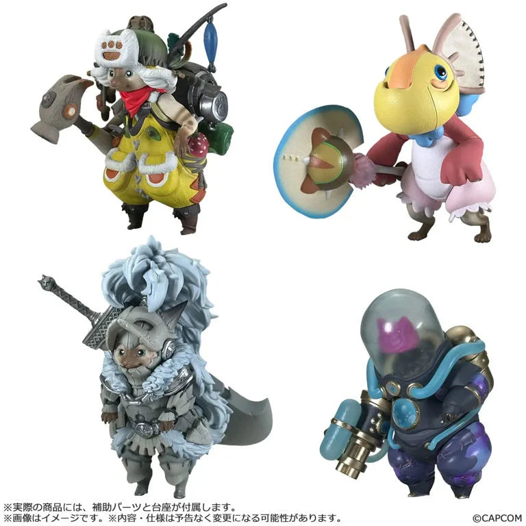 Monster Hunter Capcom Figure Builder Standard Model Plus Vol.1 Palico Collection Box of 4 Figures