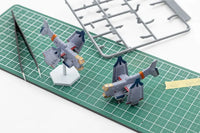 Rebuild of Evangelion SYUTO Tiny Scale UNAF Close Air Support VTOL Aircraft YAGR-3B 1/350 Scale Model Kit