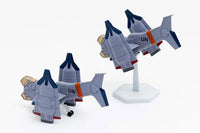 Rebuild of Evangelion SYUTO Tiny Scale UNAF Close Air Support VTOL Aircraft YAGR-3B 1/350 Scale Model Kit