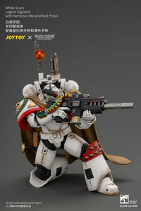 Warhammer The Horus Heresy White Scars Legion Vigilator with Nemesis Rifle and Bolt Pistol 1/18 Scale Action Figure
