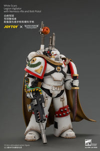 Warhammer The Horus Heresy White Scars Legion Vigilator with Nemesis Rifle and Bolt Pistol 1/18 Scale Action Figure