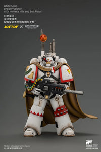 Warhammer The Horus Heresy White Scars Legion Vigilator with Nemesis Rifle and Bolt Pistol 1/18 Scale Action Figure