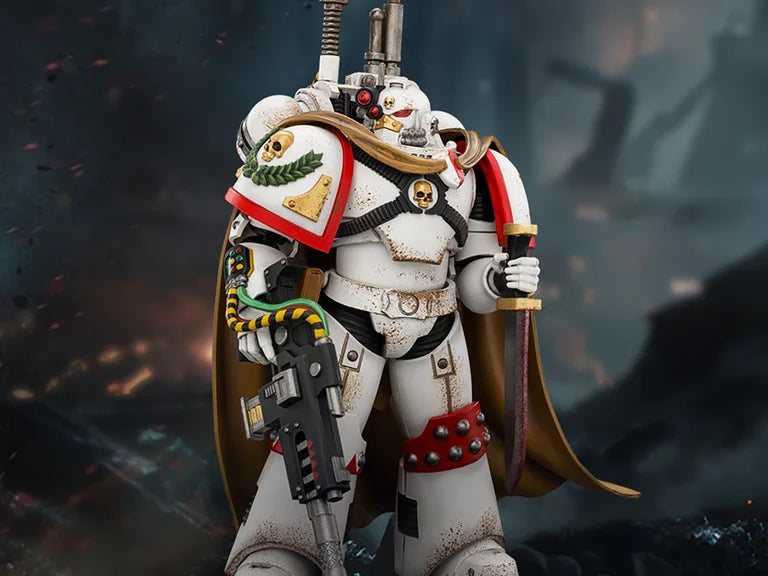 Warhammer The Horus Heresy White Scars Legion Vigilator with Nemesis Rifle and Bolt Pistol 1/18 Scale Action Figure