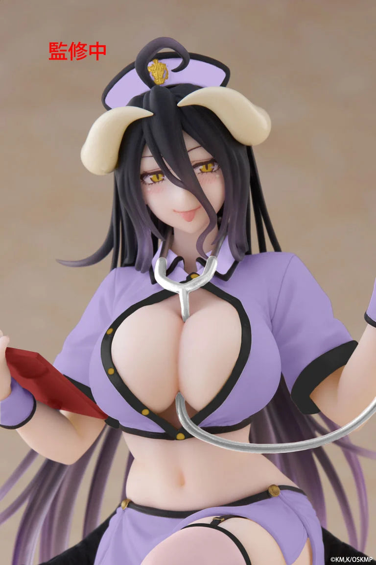 Overlord Desktop Cute Albedo (Nurse Ver.) Figure (Renewal)