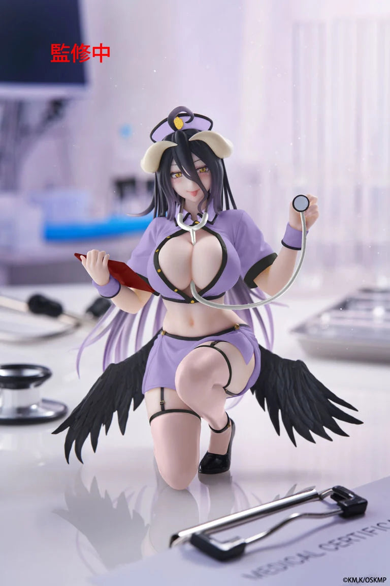 Overlord Desktop Cute Albedo (Nurse Ver.) Figure (Renewal)