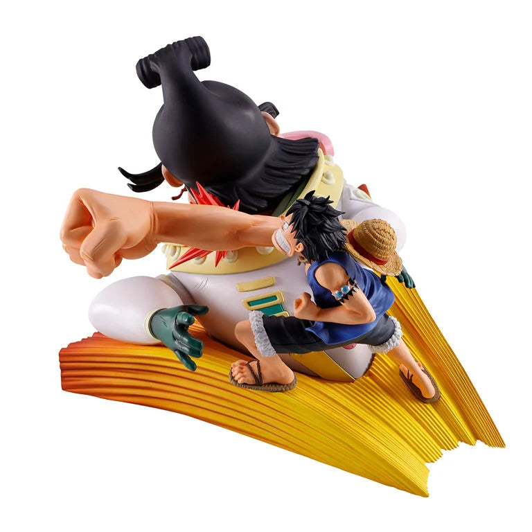 One Piece Revible Moment Ichibansho Monkey D. Luffy vs. St. Charlos (Impact Log) Figure
