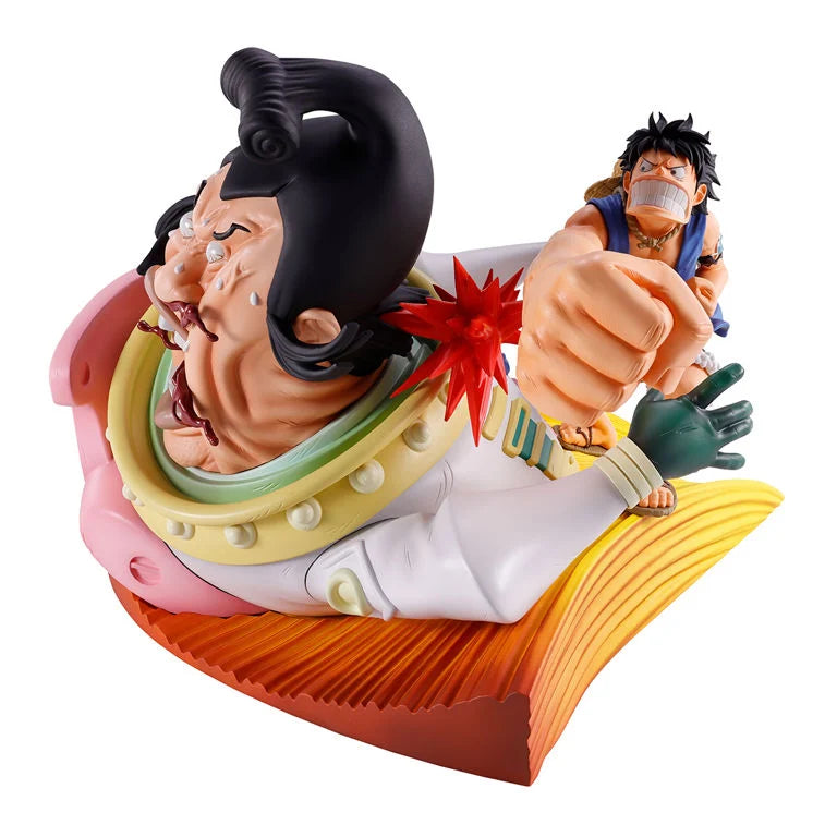 One Piece Revible Moment Ichibansho Monkey D. Luffy vs. St. Charlos (Impact Log) Figure