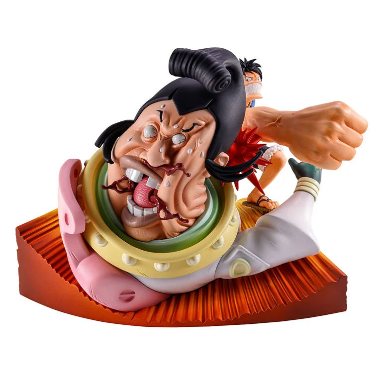 One Piece Revible Moment Ichibansho Monkey D. Luffy vs. St. Charlos (Impact Log) Figure