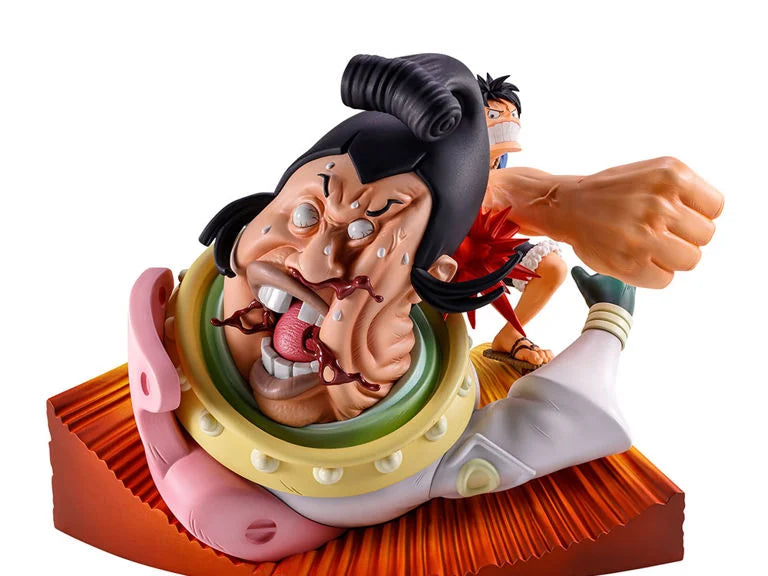 One Piece Revible Moment Ichibansho Monkey D. Luffy vs. St. Charlos (Impact Log) Figure