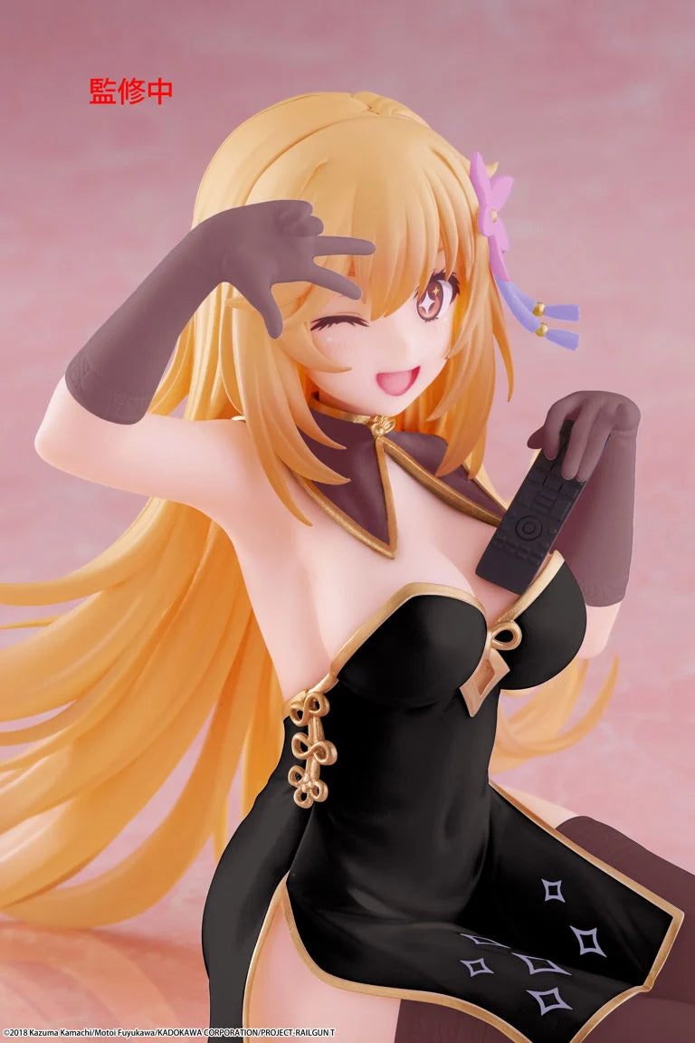 A Certain Scientific Railgun T Desktop Cute Misaki Shokuho (Chinese Dress Ver.) Figure (Renewal)