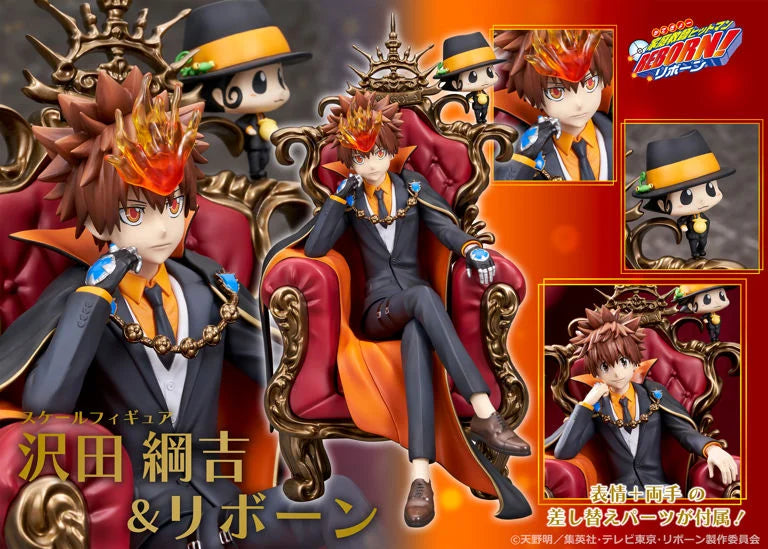 Katekyo Hitman Reborn! Tsunayoshi Sawada & Reborn Figure