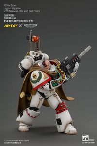 Warhammer The Horus Heresy White Scars Legion Vigilator with Nemesis Rifle and Bolt Pistol 1/18 Scale Action Figure