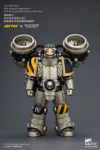 Warhammer The Horus Heresy Iron Warriors MkII Assault Legionary 2 with Bolt Pistol & Heavy Chain Axe 1/18 Scale Action Figure