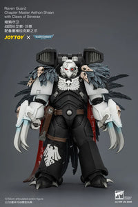 Warhammer 40,000 Raven Guard Chapter Master Aethon Shaan with Claws of Severax and Heavy Bolt Pistol 1/18 Scale Action Figure