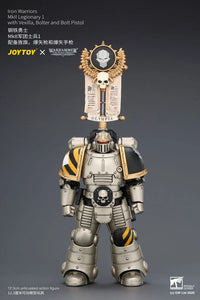 Warhammer The Horus Heresy Iron Warriors MkII Legionary 1 with Vexilla, Bolter and Bolt Pistol 1/18 Scale Action Figure