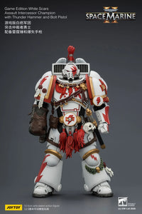 Warhammer 40K Space Marine 2 White Scars Assault Intercessor Champion (Game Edition) 1/18 Scale Action Figure