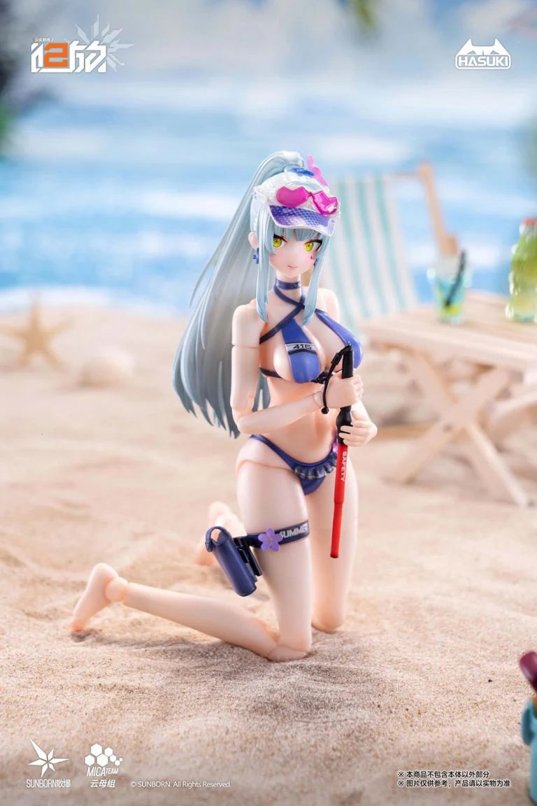 Girls' Frontline 2 Exilium Pocket Art Series Klukai (Cerulean Breaker Ver.) (Deluxe Ver.) 1/12 Scale Action Figure