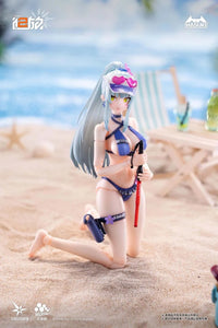 Girls' Frontline 2 Exilium Pocket Art Series Klukai (Cerulean Breaker Ver.) (Deluxe Ver.) 1/12 Scale Action Figure