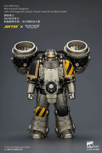 Warhammer The Horus Heresy Iron Warriors MkII Assault Sergeant with Disintegrator Pistol, Power Maul & Combat Shield 1/18 Scale Action Figure