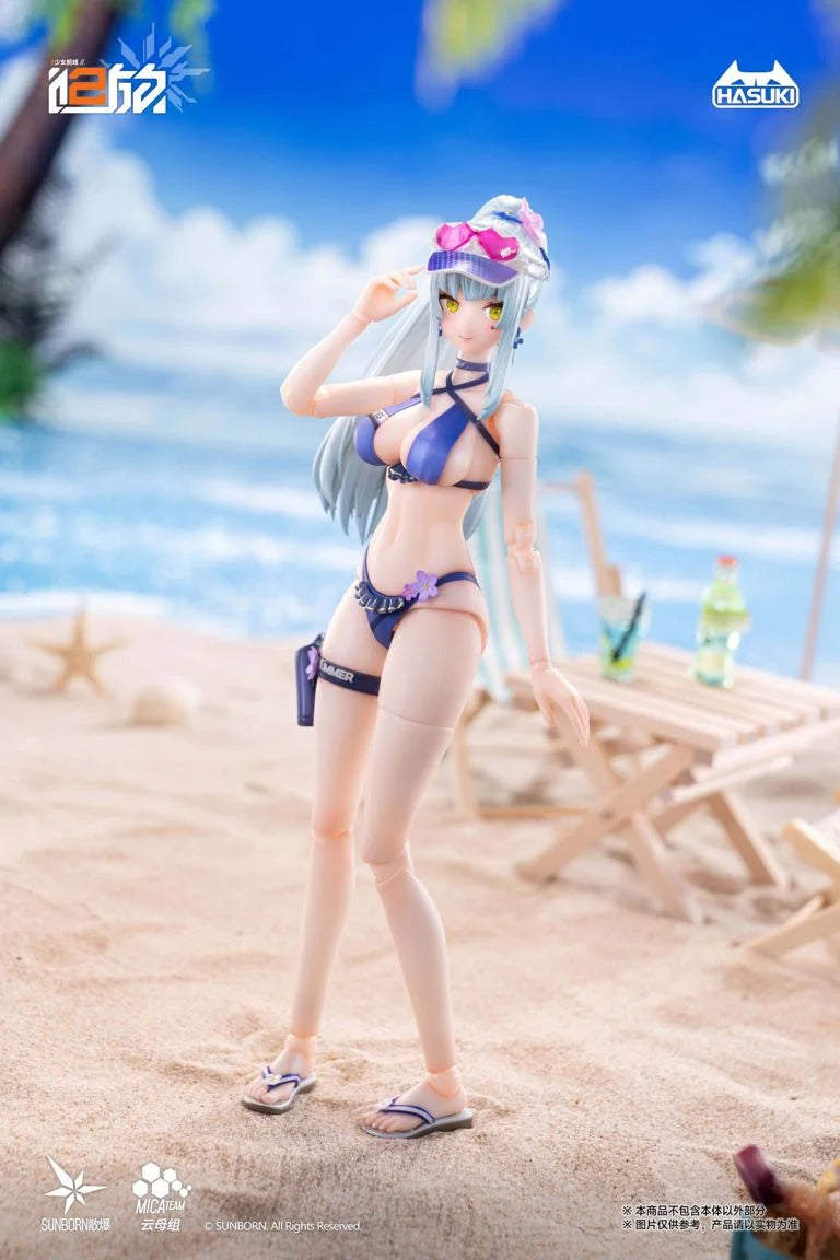 Girls' Frontline 2 Exilium Pocket Art Series Klukai (Cerulean Breaker Ver.) (Deluxe Ver.) 1/12 Scale Action Figure