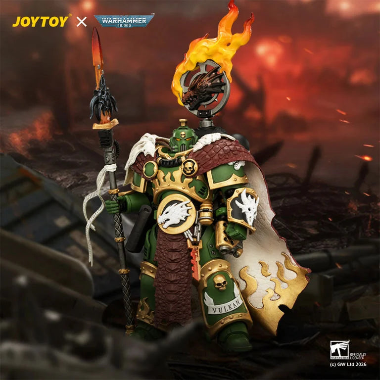 Warhammer 40K Salamanders Vulkan He'Stan The Forgefather 1/18 Scale Action Figure