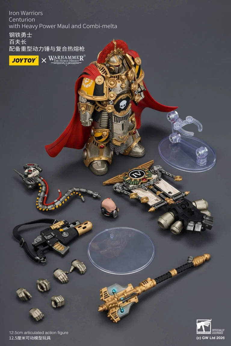 Warhammer The Horus Heresy Iron Warriors Centurion with Heavy Power Maul and Combi-Melta 1/18 Scale Action Figure