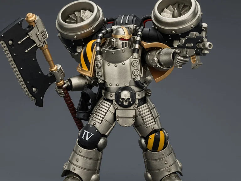 Warhammer The Horus Heresy Iron Warriors MkII Assault Legionary 2 with Bolt Pistol & Heavy Chain Axe 1/18 Scale Action Figure