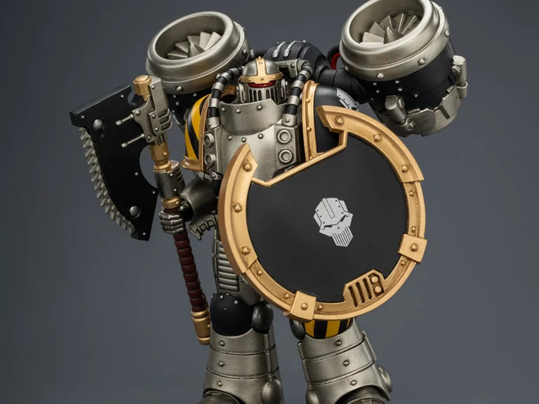 Warhammer The Horus Heresy Iron Warriors MkII Assault Legionary 1 with Bolt Pistol, Chain Axe & Combat Shield 1/18 Scale Action Figure